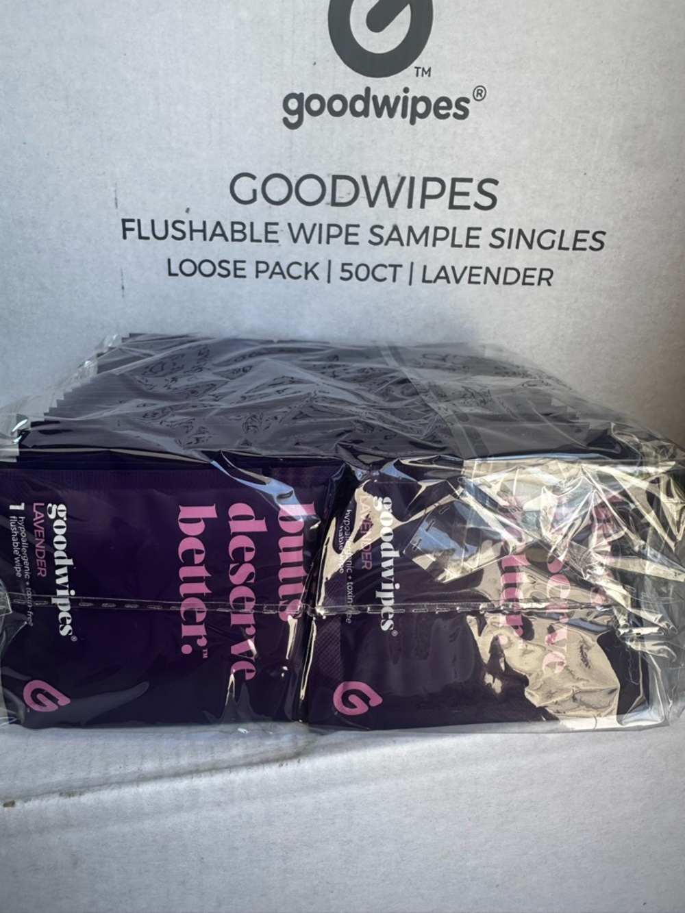 Goodwipes Lavender Flushable Wash Cloths - Single‎ Pack